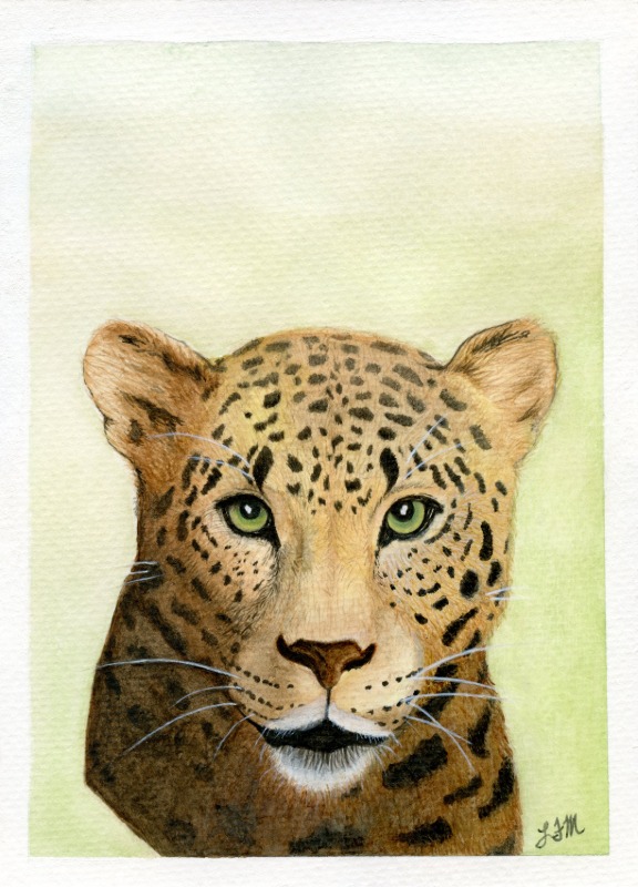 Jaguar Portrait - Watercolor